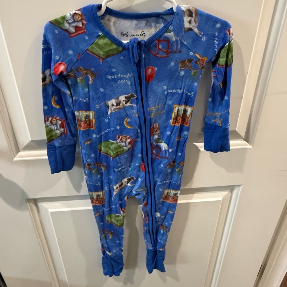 Little Me Blue Kids One Piece Pajama